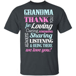 Thank you, Grandma T-Shirt CustomCat