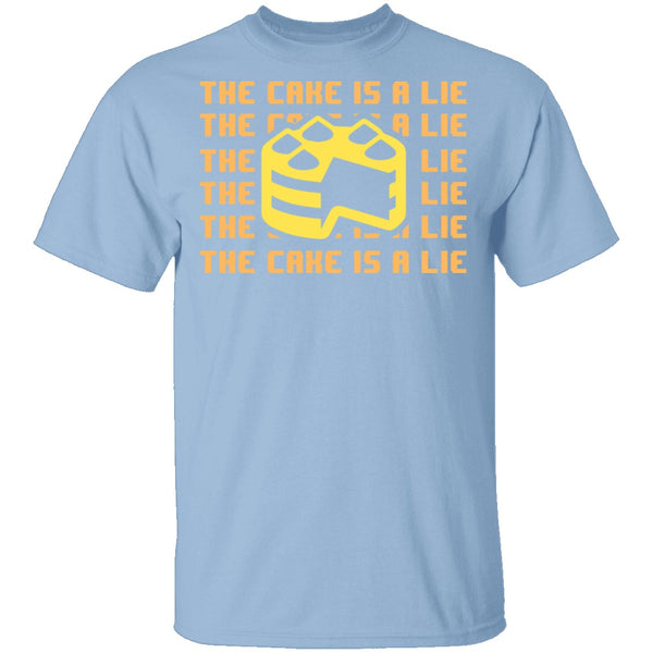 The Cake Is A Lie T-Shirt CustomCat