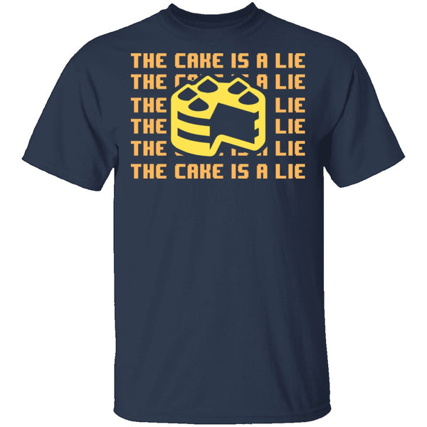 The Cake Is A Lie T-Shirt CustomCat