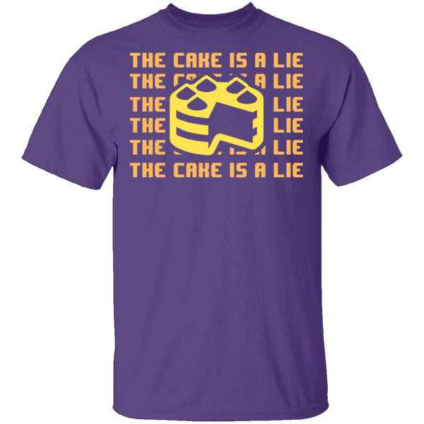 The Cake Is A Lie T-Shirt CustomCat