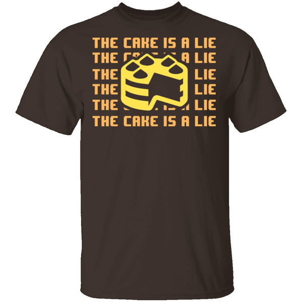 The Cake Is A Lie T-Shirt CustomCat