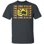 The Cake Is A Lie T-Shirt CustomCat