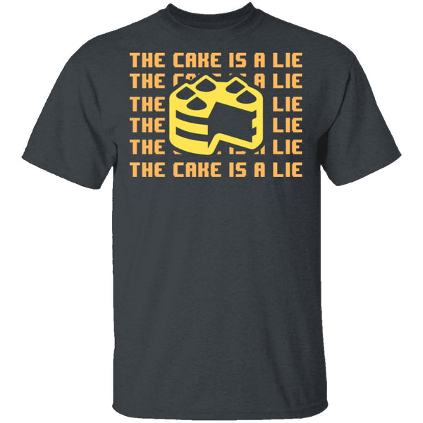 The Cake Is A Lie T-Shirt CustomCat