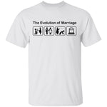 The Evolution Of Marriage T-Shirt CustomCat