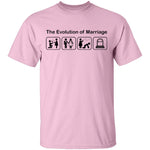 The Evolution Of Marriage T-Shirt CustomCat