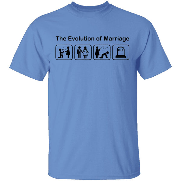 The Evolution Of Marriage T-Shirt CustomCat