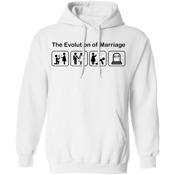 The Evolution Of Marriage T-Shirt CustomCat