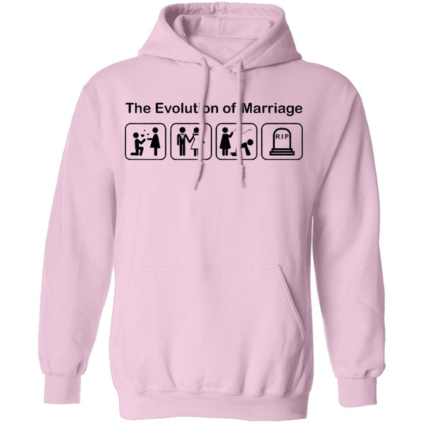 The Evolution Of Marriage T-Shirt CustomCat