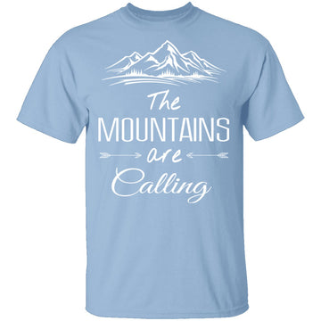 The Mountains Are Calling T-Shirt CustomCat