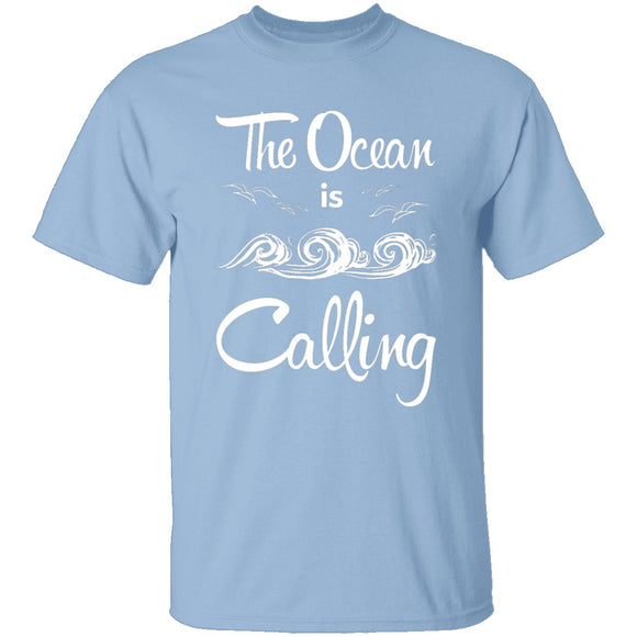 The Ocean Is Calling T-Shirt CustomCat