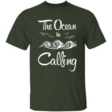 The Ocean Is Calling T-Shirt CustomCat
