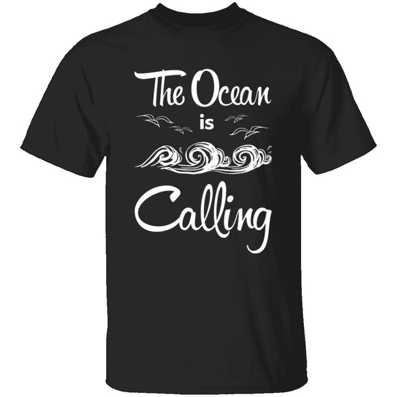 The Ocean Is Calling T-Shirt CustomCat
