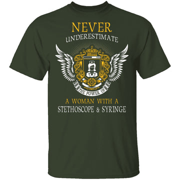 The Power Of A Nurse T-Shirt CustomCat