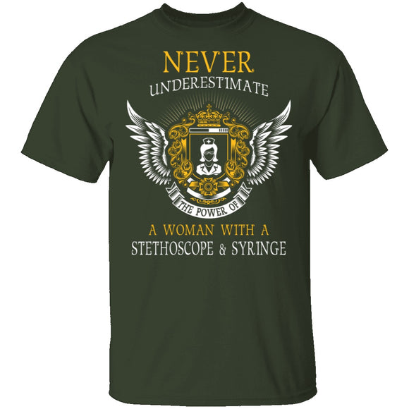 The Power Of A Nurse T-Shirt CustomCat