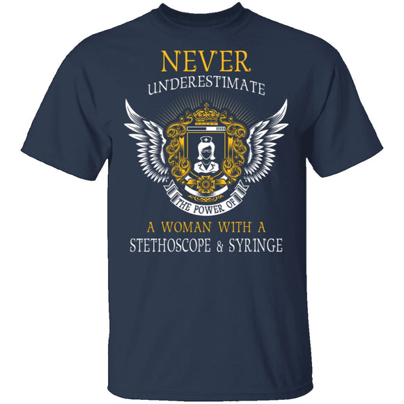 The Power Of A Nurse T-Shirt CustomCat