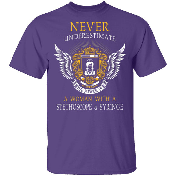 The Power Of A Nurse T-Shirt CustomCat