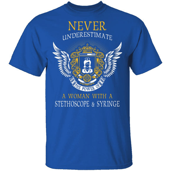 The Power Of A Nurse T-Shirt CustomCat