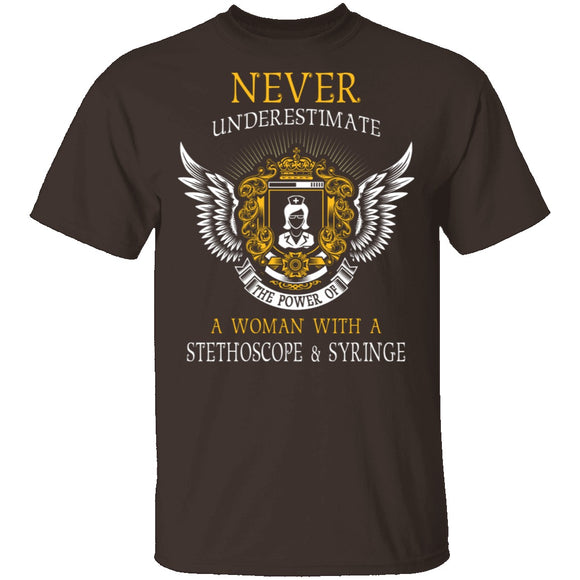 The Power Of A Nurse T-Shirt CustomCat