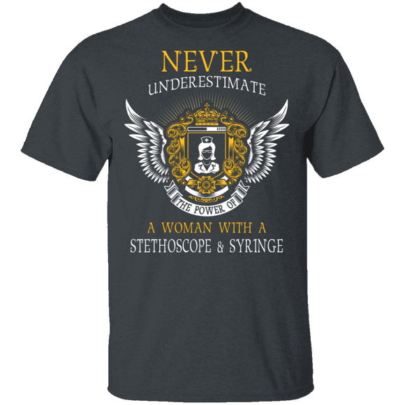 The Power Of A Nurse T-Shirt CustomCat