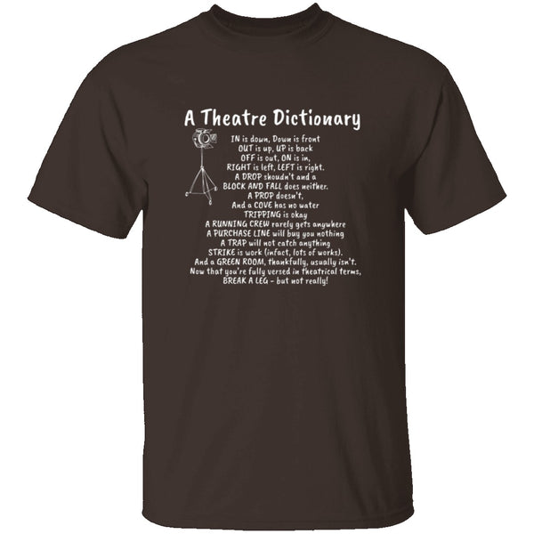 Theatre Dictionary T-Shirt CustomCat