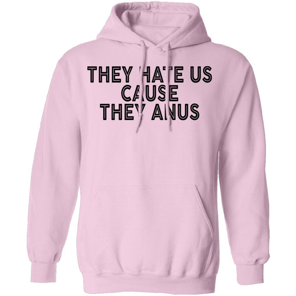 They Hate Us Cause They Anus T-Shirt CustomCat