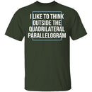 Think Outside The Quadrilateral Parallelogram T-Shirt CustomCat