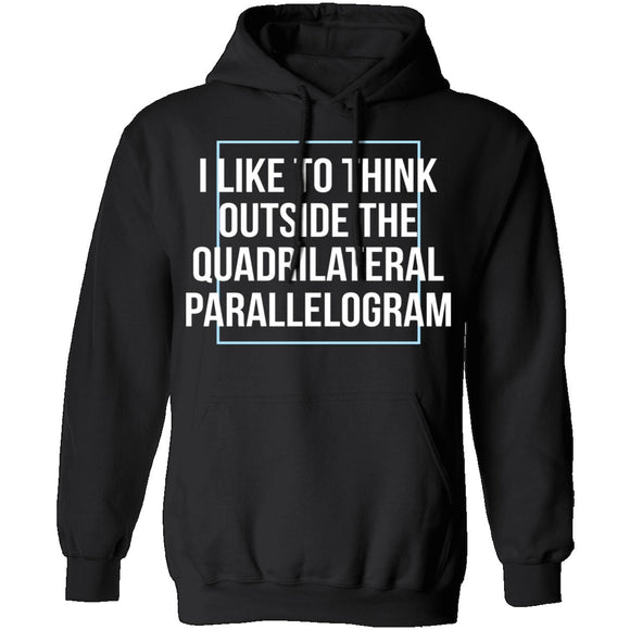 Think Outside The Quadrilateral Parallelogram T-Shirt CustomCat