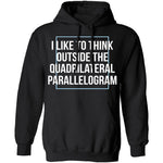 Think Outside The Quadrilateral Parallelogram T-Shirt CustomCat
