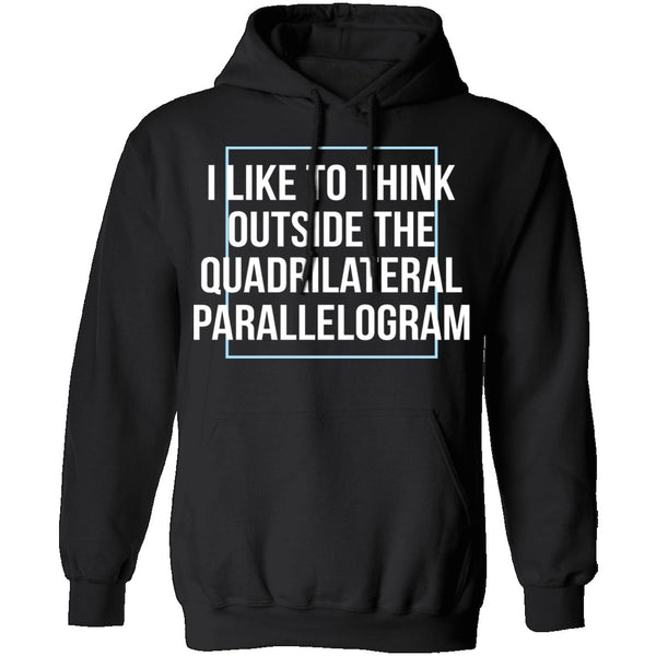 Think Outside The Quadrilateral Parallelogram T-Shirt CustomCat