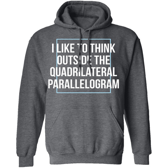 Think Outside The Quadrilateral Parallelogram T-Shirt CustomCat