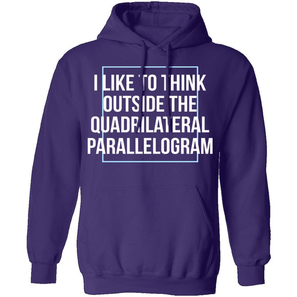 Think Outside The Quadrilateral Parallelogram T-Shirt CustomCat