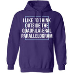 Think Outside The Quadrilateral Parallelogram T-Shirt CustomCat