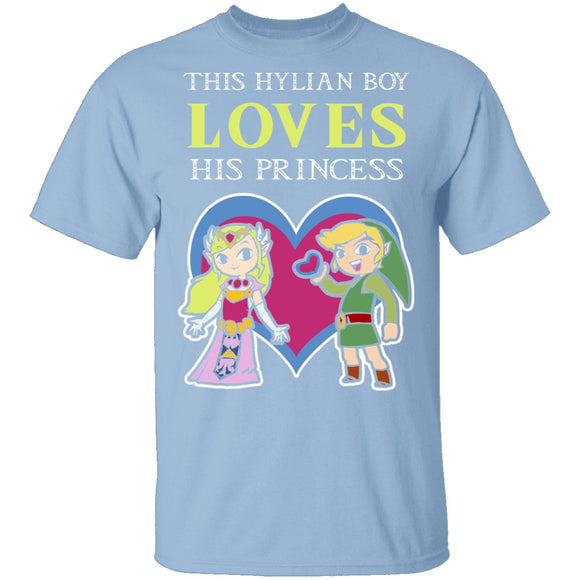 This Hylian Boy Loves His Princess Merge T-Shirt CustomCat