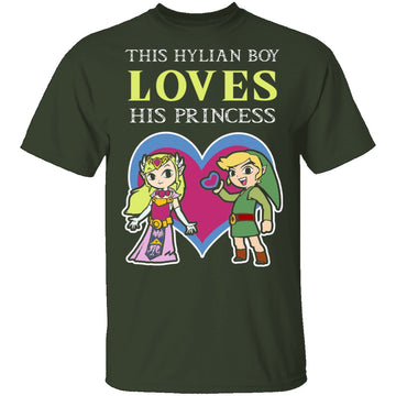 This Hylian Boy Loves His Princess Merge T-Shirt CustomCat