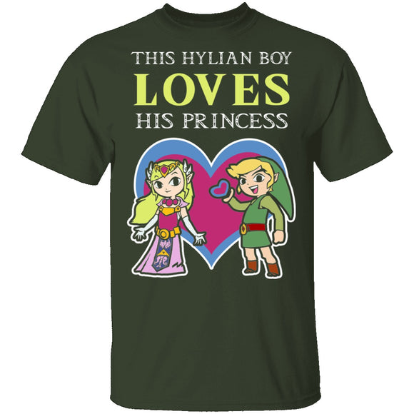 This Hylian Boy Loves His Princess Merge T-Shirt CustomCat