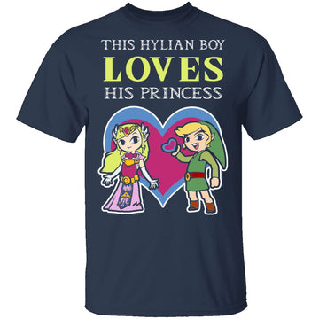 This Hylian Boy Loves His Princess Merge T-Shirt CustomCat
