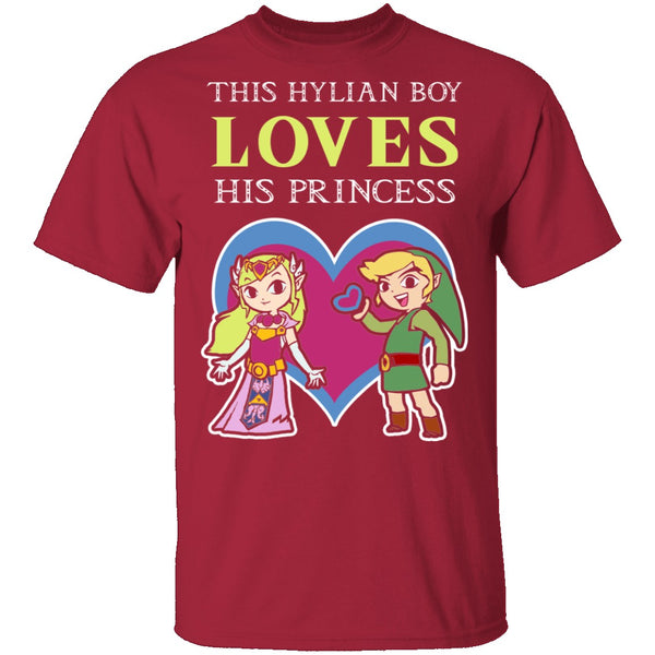 This Hylian Boy Loves His Princess Merge T-Shirt CustomCat
