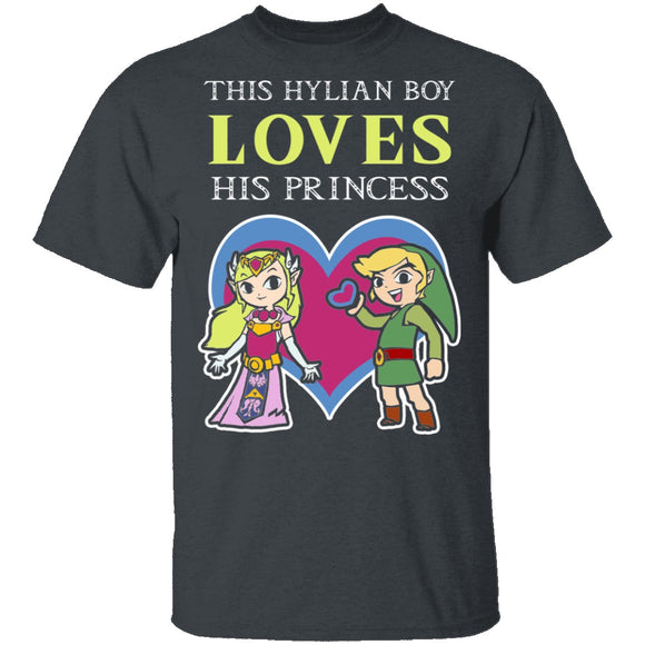 This Hylian Boy Loves His Princess Merge T-Shirt CustomCat