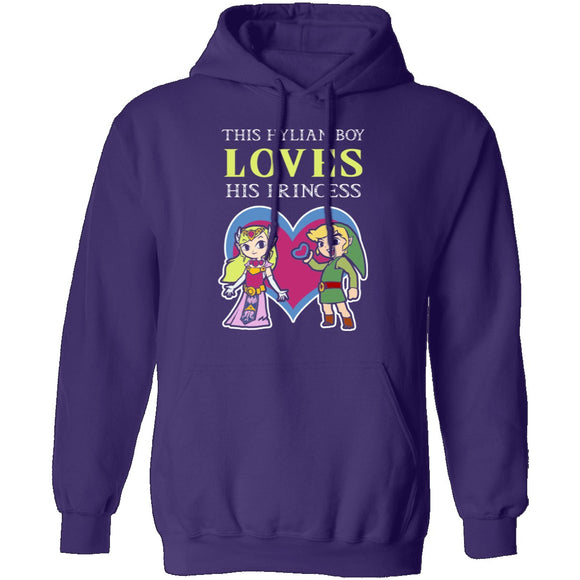 This Hylian Boy Loves His Princess Merge T-Shirt CustomCat
