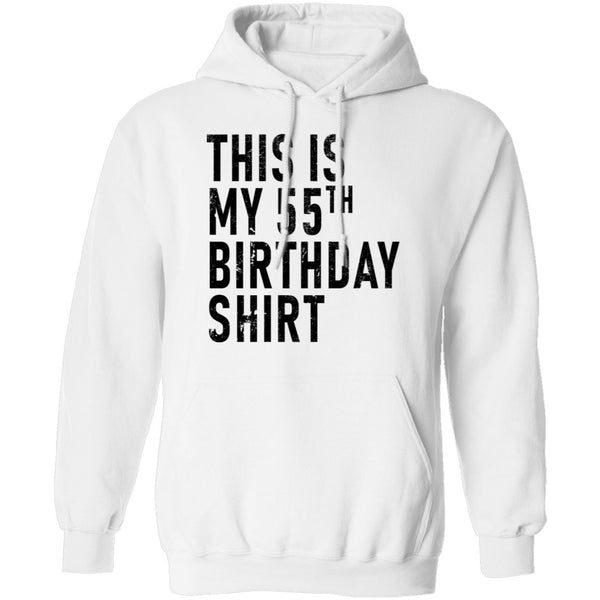 This Is My 55th Birthday Shirt T-Shirt CustomCat