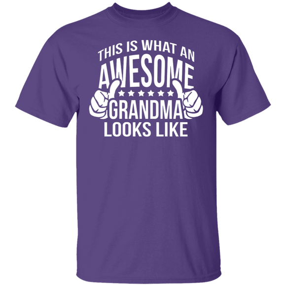 This Is What An Awesome Grandma Looks Like T-Shirt CustomCat