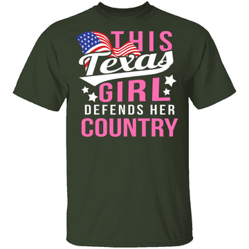 This Texas Girl Defends Her Country T-Shirt CustomCat