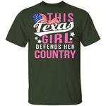 This Texas Girl Defends Her Country T-Shirt CustomCat