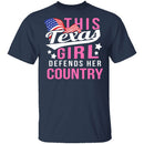 This Texas Girl Defends Her Country T-Shirt CustomCat