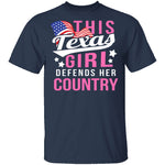 This Texas Girl Defends Her Country T-Shirt CustomCat