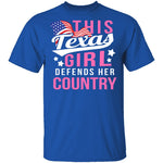 This Texas Girl Defends Her Country T-Shirt CustomCat