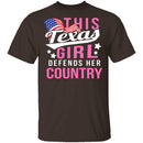 This Texas Girl Defends Her Country T-Shirt CustomCat