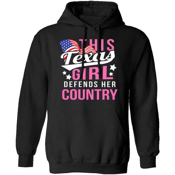 This Texas Girl Defends Her Country T-Shirt CustomCat