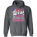This Texas Girl Defends Her Country T-Shirt CustomCat