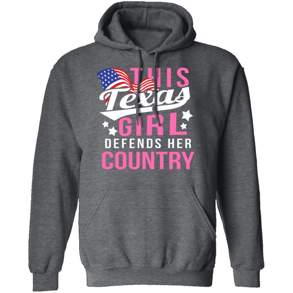 This Texas Girl Defends Her Country T-Shirt CustomCat